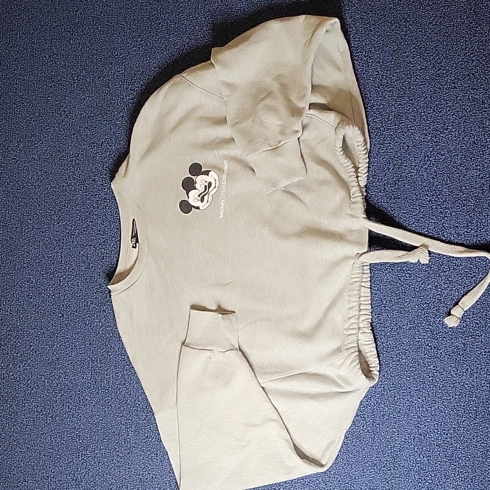 Mickey crop top hoodie - Picture 2 of 3